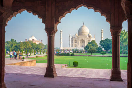 Taj Mahal, Agra, Indiaのeditorial素材