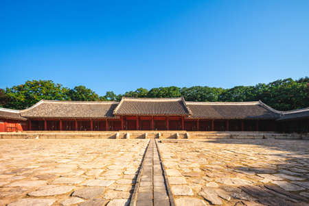 Jongmyo, a Confucian shrine in seoul, south korea. UNESCO World Heritage siteのeditorial素材
