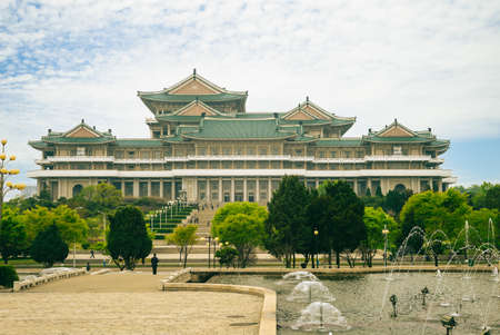 Grand Peoples Study House in the North Korean capital, Pyongyangのeditorial素材