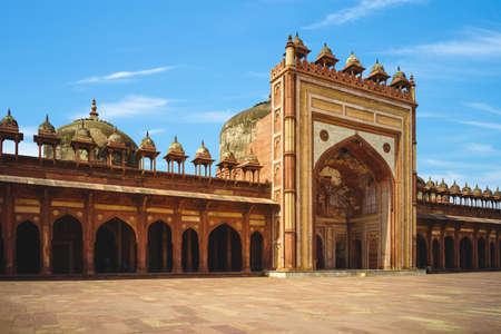 Jama Mosque at Fatehpur Sikri near agra in indiaのeditorial素材