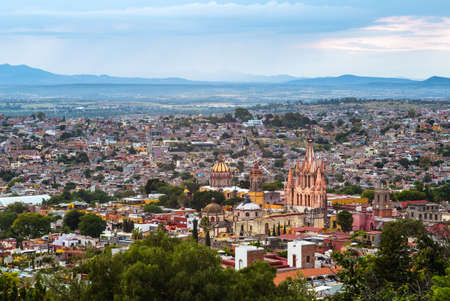scenery of san miguel de Allende in mexicoの写真素材