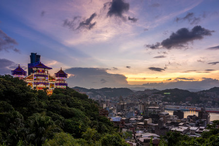 Keelung, Taiwan - August 25, 2018: Keelung Zhongyuan Ghost Festival, the largest Ghost Festival...