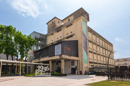 April 15, 2022: Pingtung 1936 Tobacco Culture Base, formally the Tobacco Factory established in 1936 located at pingtung city in taiwan, was reborn in 2021 and becoming an interactive cultural museum.のeditorial素材
