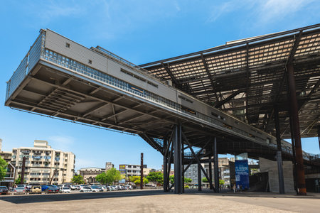 August 20, 2022: Luodong Cultural Working House, located in Yilan county, Taiwan. Its functions include cultural performance, sports and leisure, and development of the cultural and creative industryのeditorial素材