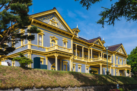 Old Public Hall of Hakodate Ward in Hakodate, Hokkaido, Japanのeditorial素材