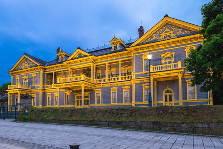 Old Public Hall of Hakodate Ward in Hakodate, Hokkaido, Japanのeditorial素材