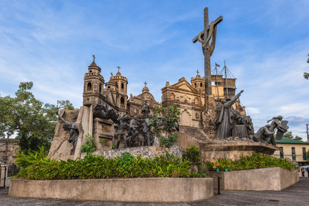 May 1, 2023: Heritage of Cebu Monument in Cebu city, Philippines was built by the local artist, Eduardo Castrillo. Its construction started in July 1997 and finished in December 2000.のeditorial素材
