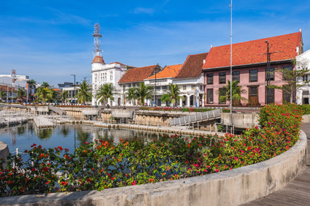 Kota Tua, Jakarta old town, the original downtown area of Jakarta, Indonesia.の写真素材