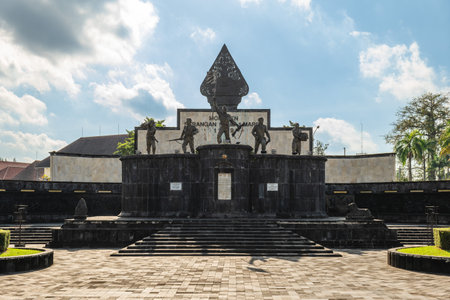 July 17, 2023: General Offensive 1 March 1949 Monument, a monument located in Yogyakarta city, Indonesia was built to remember military offensive during the Indonesian National Revolution.のeditorial素材