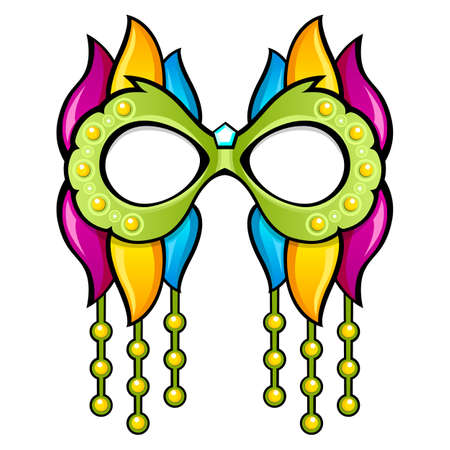 Beautiful vector colorful carnival maskのイラスト素材