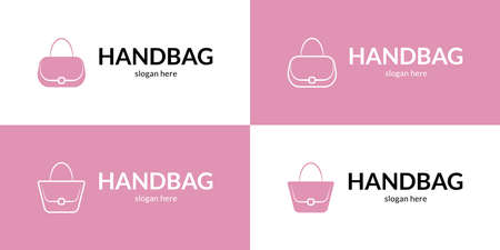 Trendy handbag logo. Vector illustration.のイラスト素材