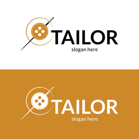 Creative tailor logo. Vector illustration.のイラスト素材
