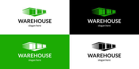 Creative warehouse logo. vector illustration.のイラスト素材