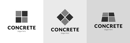 Elegant concrete logo. Vector illustration.のイラスト素材