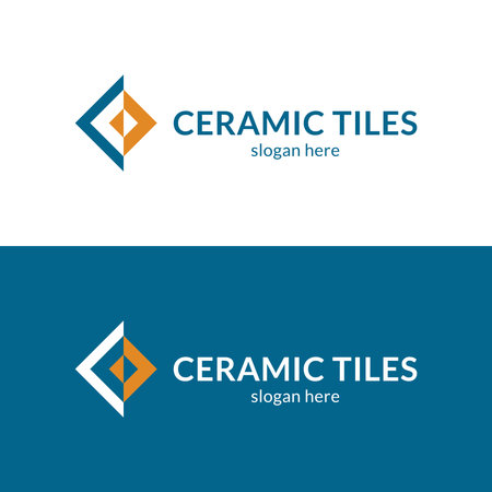 Stylish ceramic tiles symbol. Vector illustration.のイラスト素材