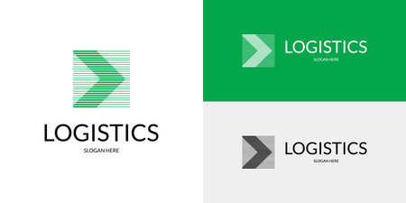 Stylish logistics symbol. Vector illustration.のイラスト素材
