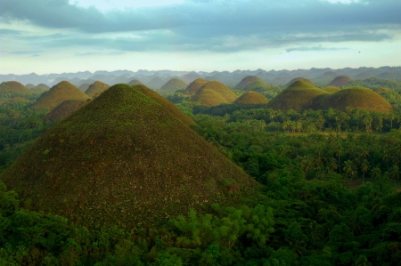 Chocolate hills in The Philippinesの写真素材