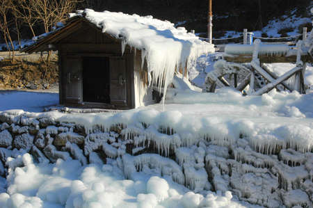 Winter cabinの写真素材