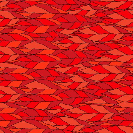 illustration of a seamless pattern of red leavesのイラスト素材
