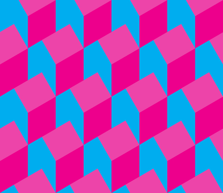 Vector illustration of a seamless repeating pattern of isometric house. The texture of the fabric for clothesのイラスト素材