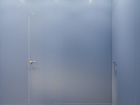 3d illustration of the interior design of an apartment in Scandinavian style. Architectural visualization of the interior hallway in warm colors.の写真素材