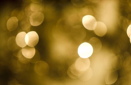 Gold circle shape lights background の写真素材