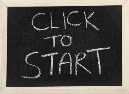 A black board with a wooden frame and the words の写真素材