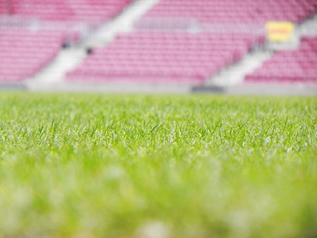 Close up Football Fieldの素材