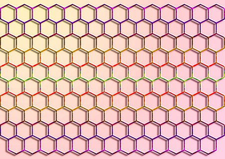 Abstract background in the form of honeycombsの写真素材