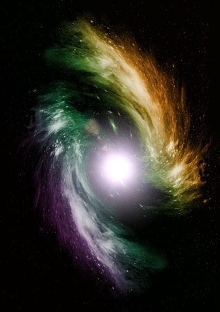 Far away galaxyの写真素材