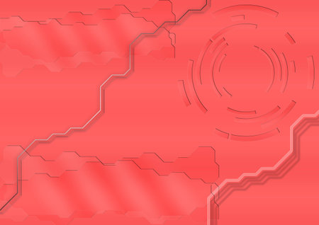 Abstract technological background with technological lines and circles