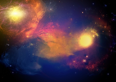 fragments of asteroids in spaceの写真素材