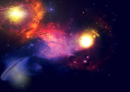 Far away galaxyの写真素材