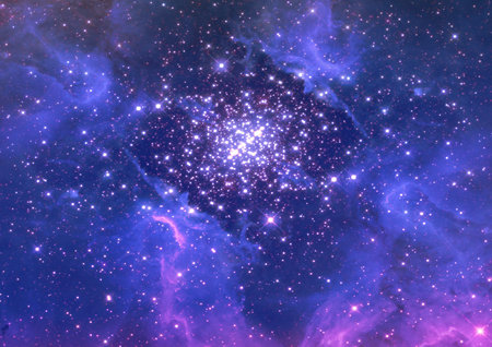 Small part of an infinite star field