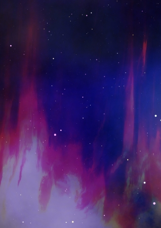 Far space being shone nebula as abstract backgroundの写真素材