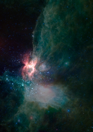 Being shone nebulaの写真素材
