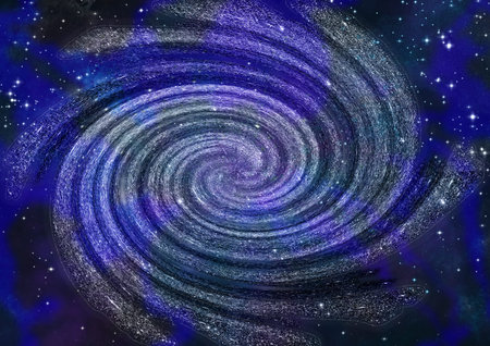 Far away spiral galaxy