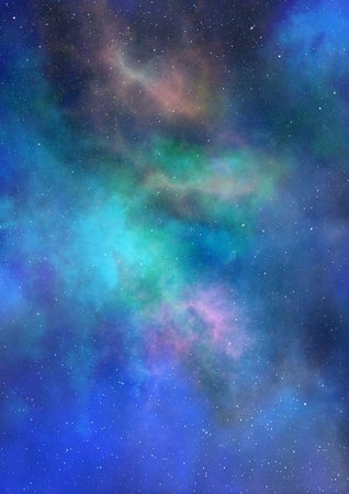 Star field in space, a nebulae and a gas congestionの写真素材