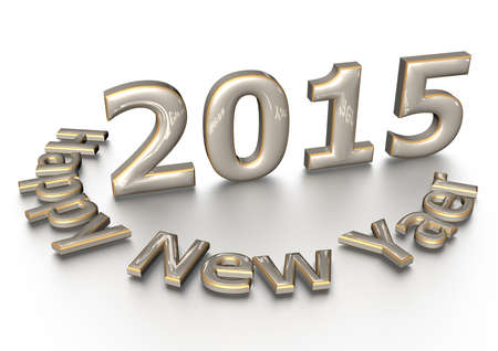 Happy New Year 2015 square greeting card.の写真素材