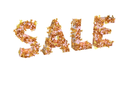 Word SALE made from many percentage symbols.の写真素材