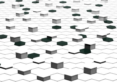 Abstract honeycomb background 3d illustration or backdrop.の写真素材