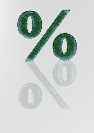 The big sign of percent consisting of a set of small signs of percent.の写真素材
