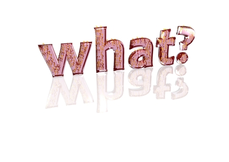 The question what? consisting of a set of small question marksの写真素材