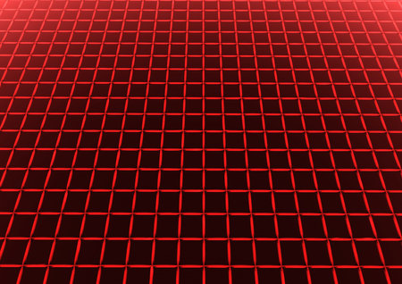 Abstract technology background with wired rectangle cells