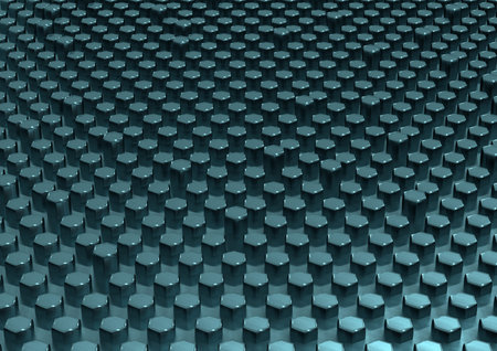 Abstract honeycomb background 3d illustration or backdrop.の写真素材