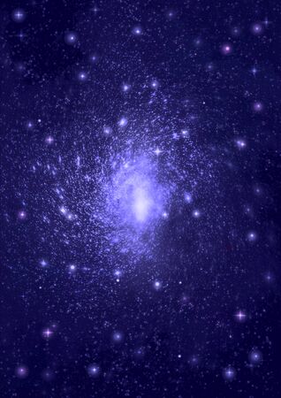 Star field in space a nebulae and a gas congestion.  の写真素材