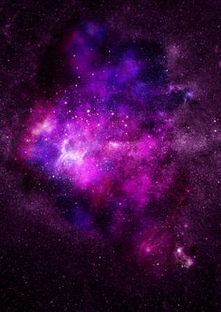Star field in space, a nebulae and a gas congestion. "Elements of this image furnished by NASA".の写真素材