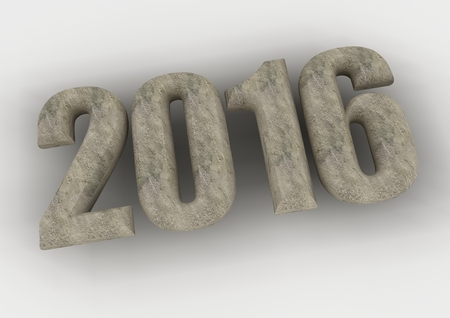 New year 2016 text creative greeting card designの写真素材