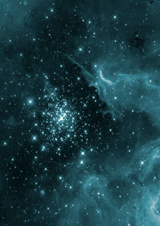 Star field in space a nebulae and a gas congestion. の写真素材