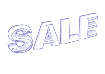 Glossy gold three-dimensional inscription Sale as a sign.の写真素材